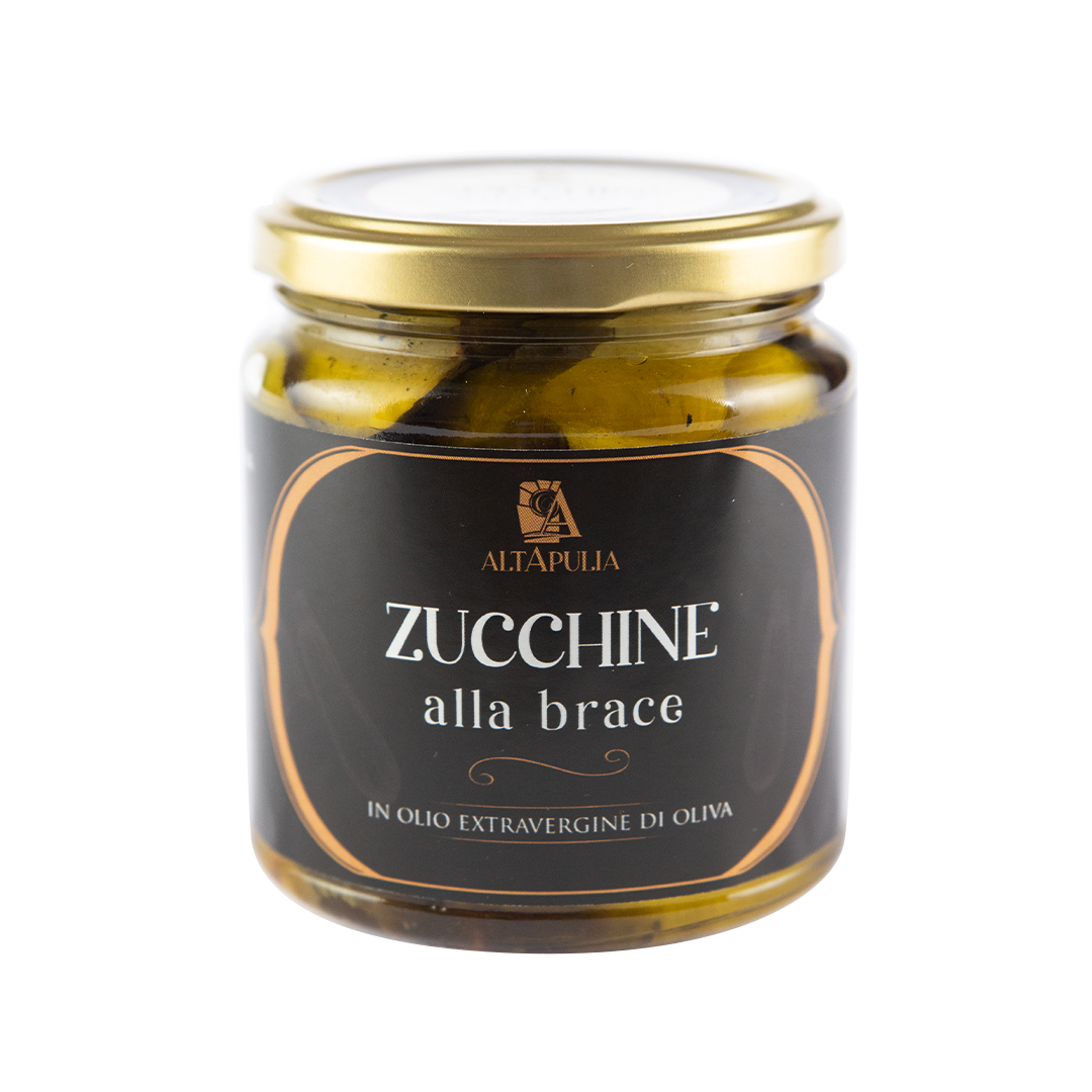 zucchine alla brace in olio evo